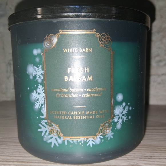 White Barn Other - Bath & Body Works/ White Barn FRESH BALSAM 3-Wick 14.5oz. Candle NEW